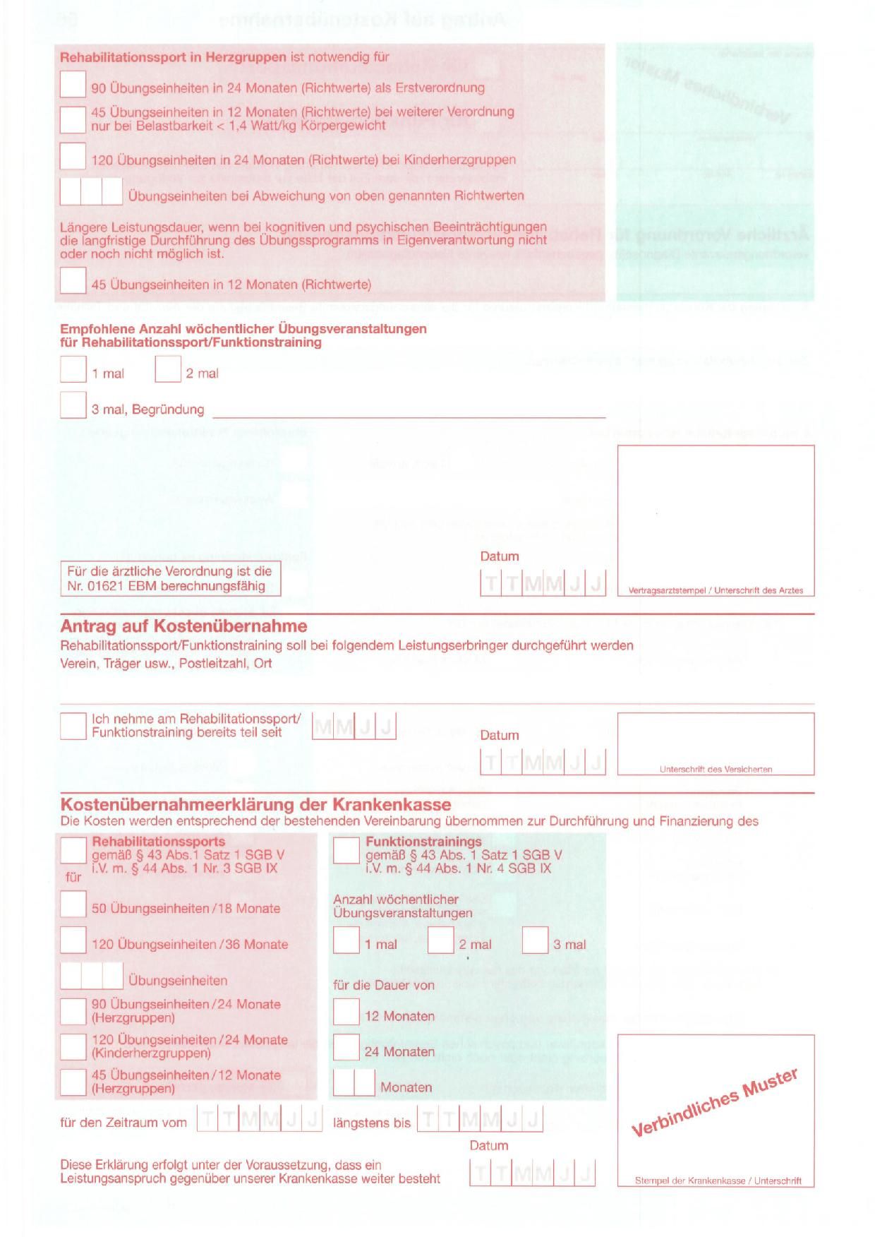 Antrag / Kosten Sportverein